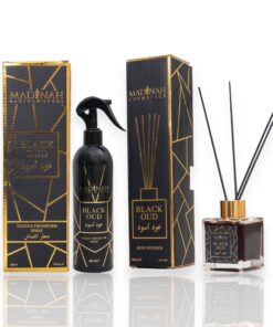 2er Set Textilerfrischer & Duftstäbchen - Black Oud