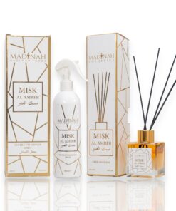 2er Set Textilerfrischer & Duftstäbchen - Misk Al Amber
