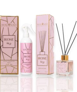 2er Set Textilerfrischer & Duftstäbchen - Rose