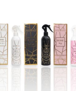 3er Set Textilerfrischer & Raumduft - Misk Al Amber + Black Oud + Rose